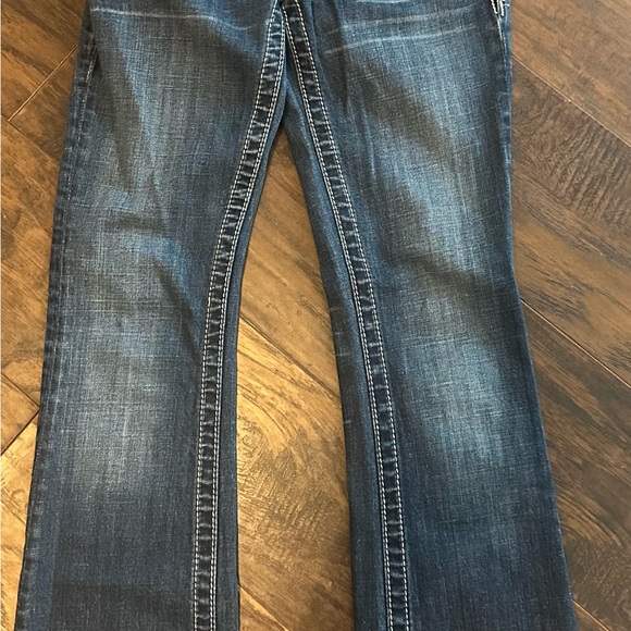 Miss Me Low Rise Rhinestone Western Bootcut Jeans JP5347B Size 25 - Picture 5 of 9